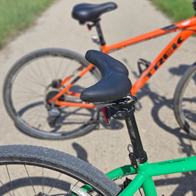 side view of moonsaddle bike saddle